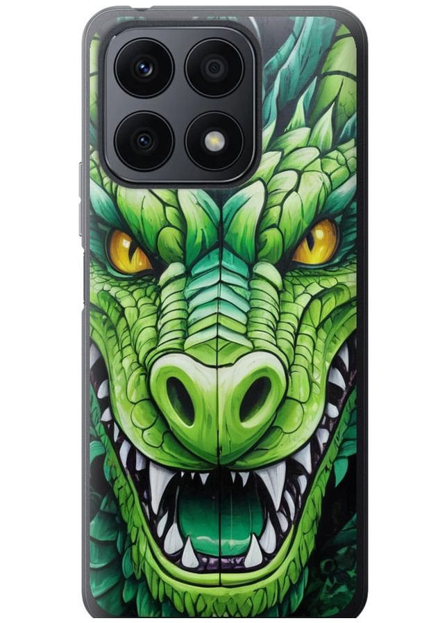 Силіконовий чохол 'Зелений дракон' для Endorphone Huawei Honor X8a (275460624)