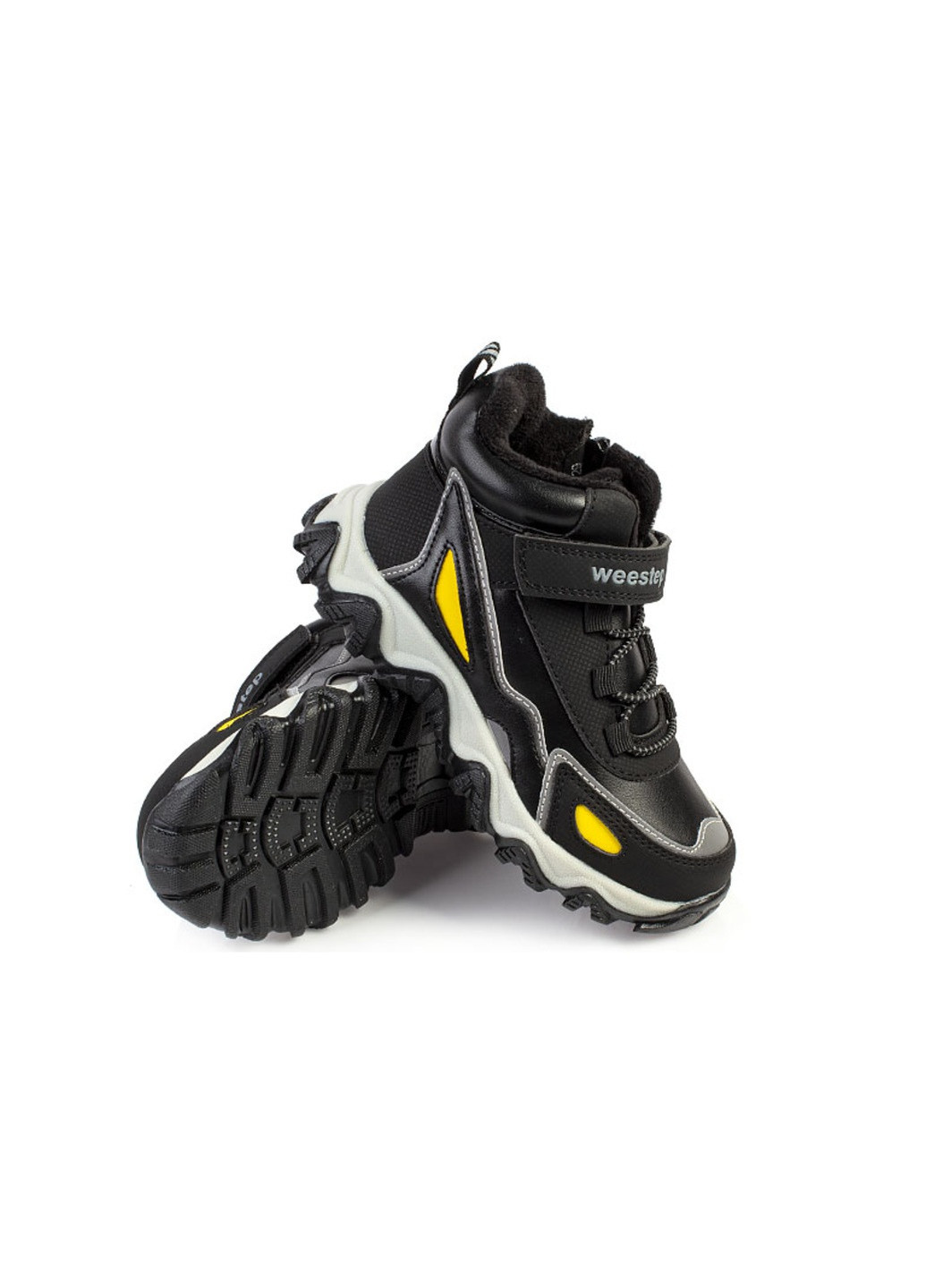 Черные повседневные осенние ботинки детские для мальчиков бренда 5100006_(1) Weestep