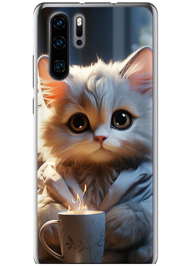 Силиконовый чехол 'White cat' для Endorphone huawei p30 pro (265393514)