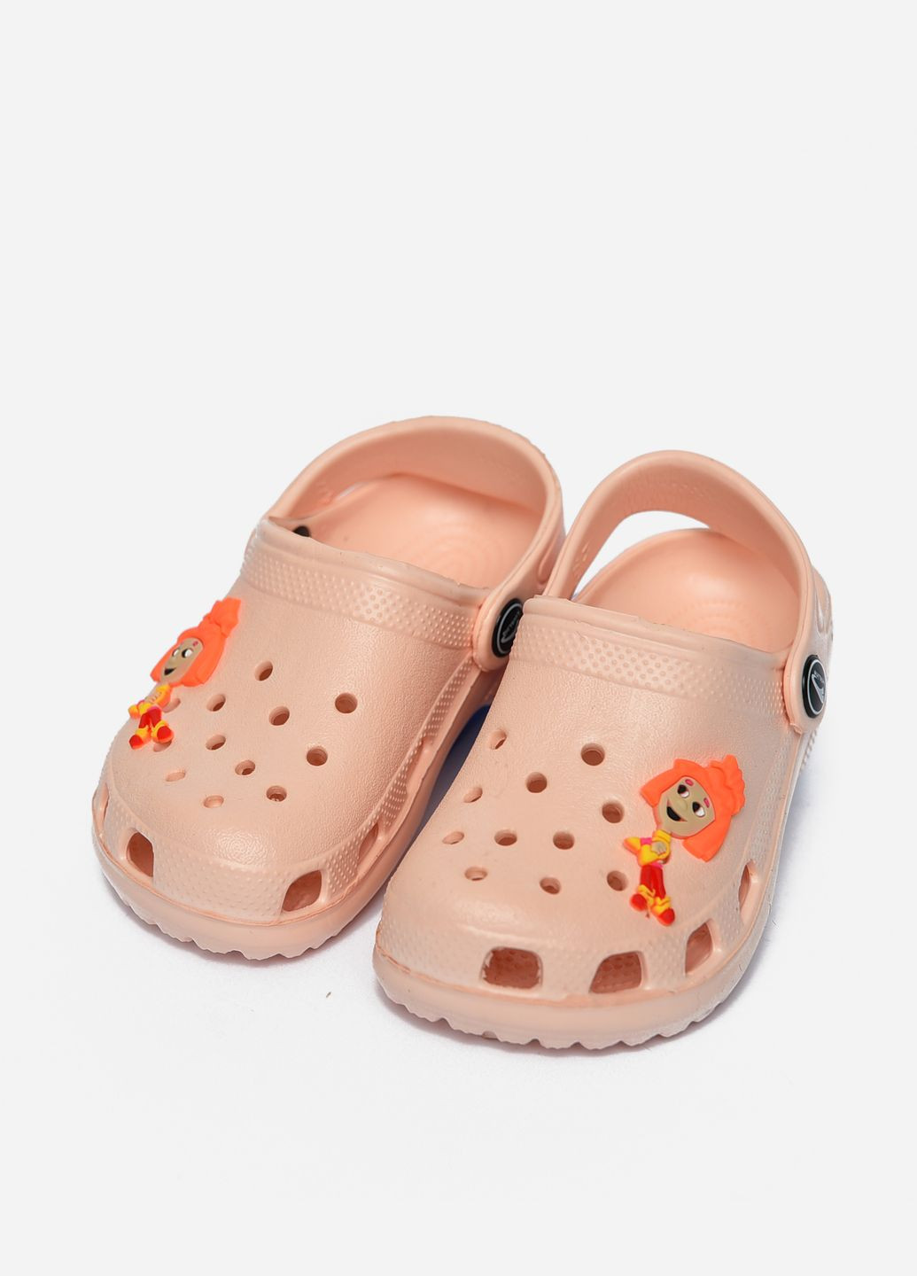 Крокси дитячі для дівчинки персикового кольору Let's Shop (266822726)