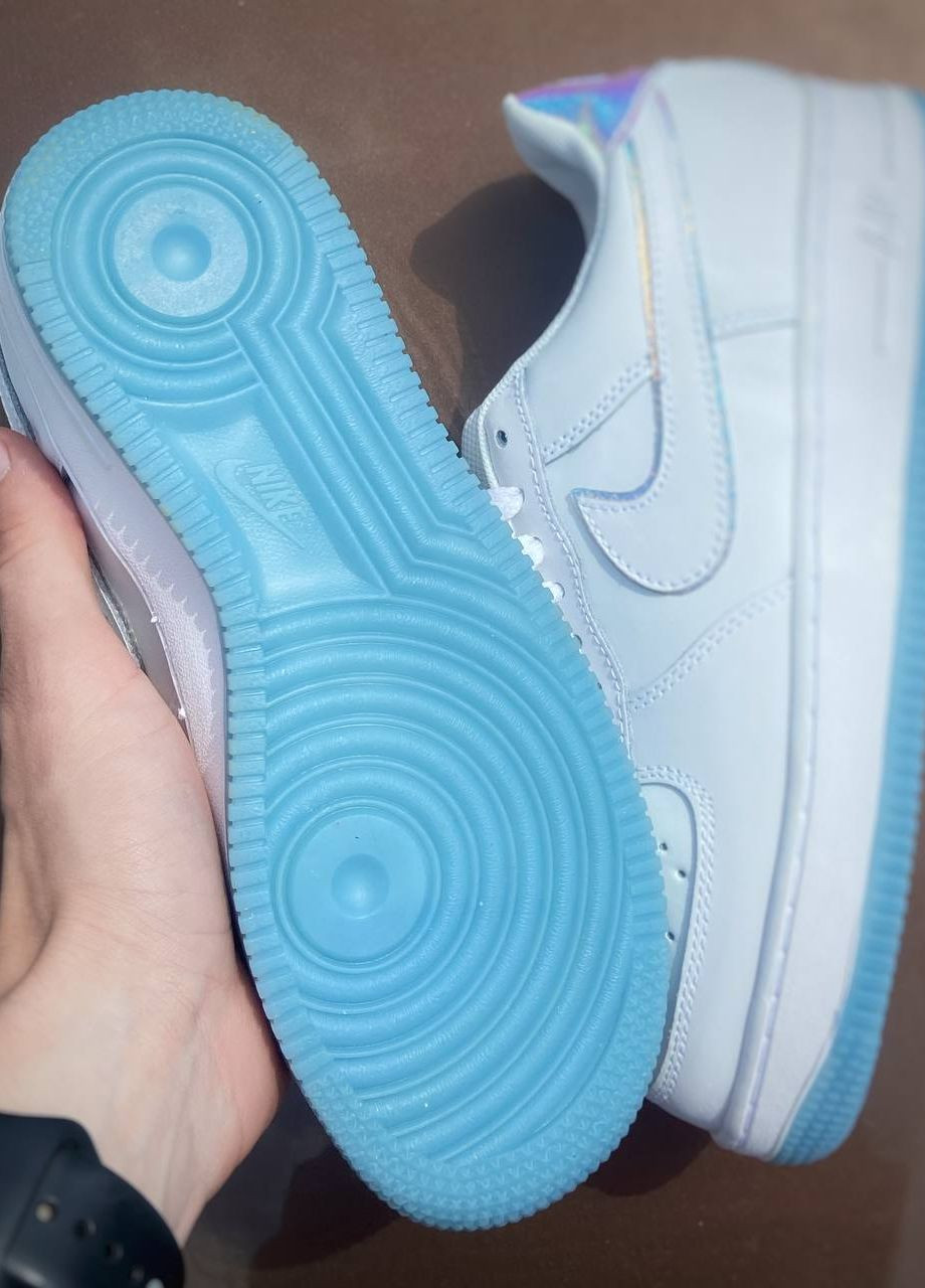 Кросовки реплика Air Force 1 reactive white Vakko белые демисезоны (266340693)