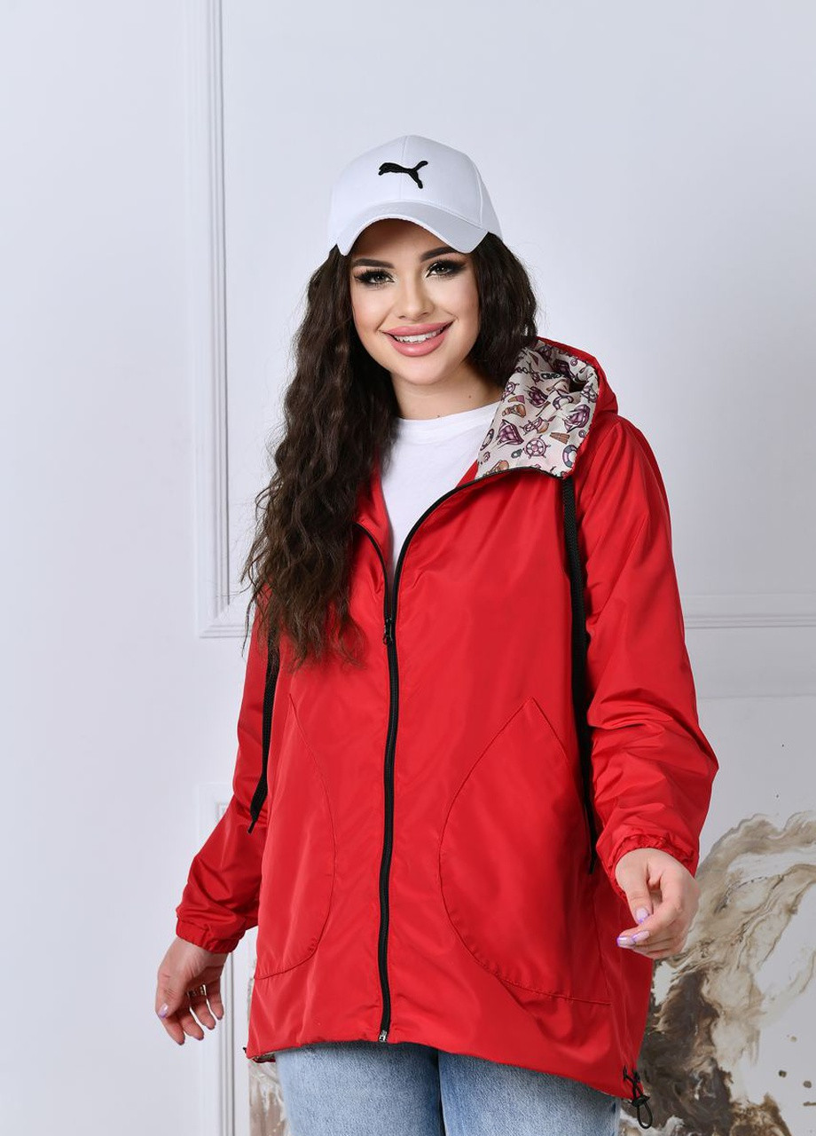 Красная женская куртка цвет красный р.48/50 421242 New Trend