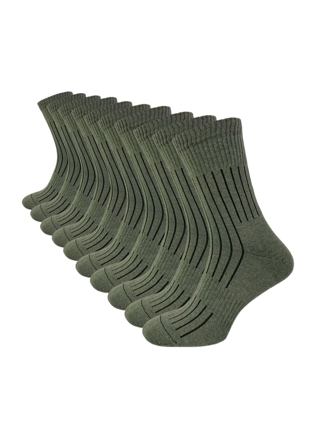 Набір шкарпеток MHK-10R79TR 43-45 10 пар Хакі Rovix трекінгові (258526692)