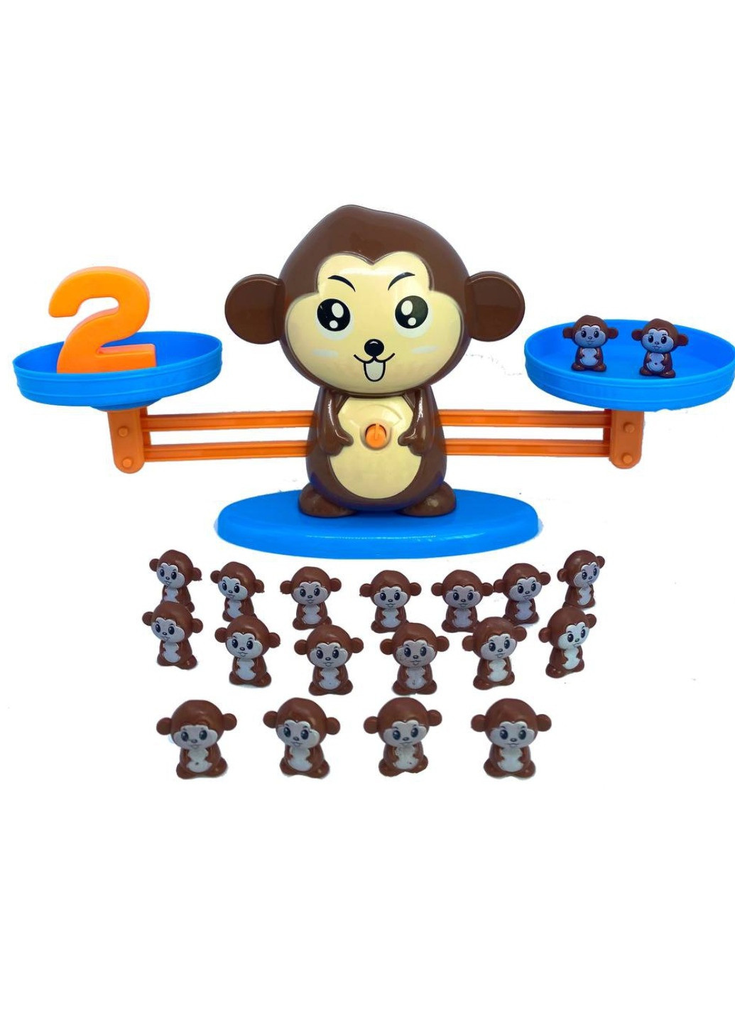 Мавпочка ваги з цифрами дитяча математична розвиваюча гра Caunting Monkey No Brand (259906540)