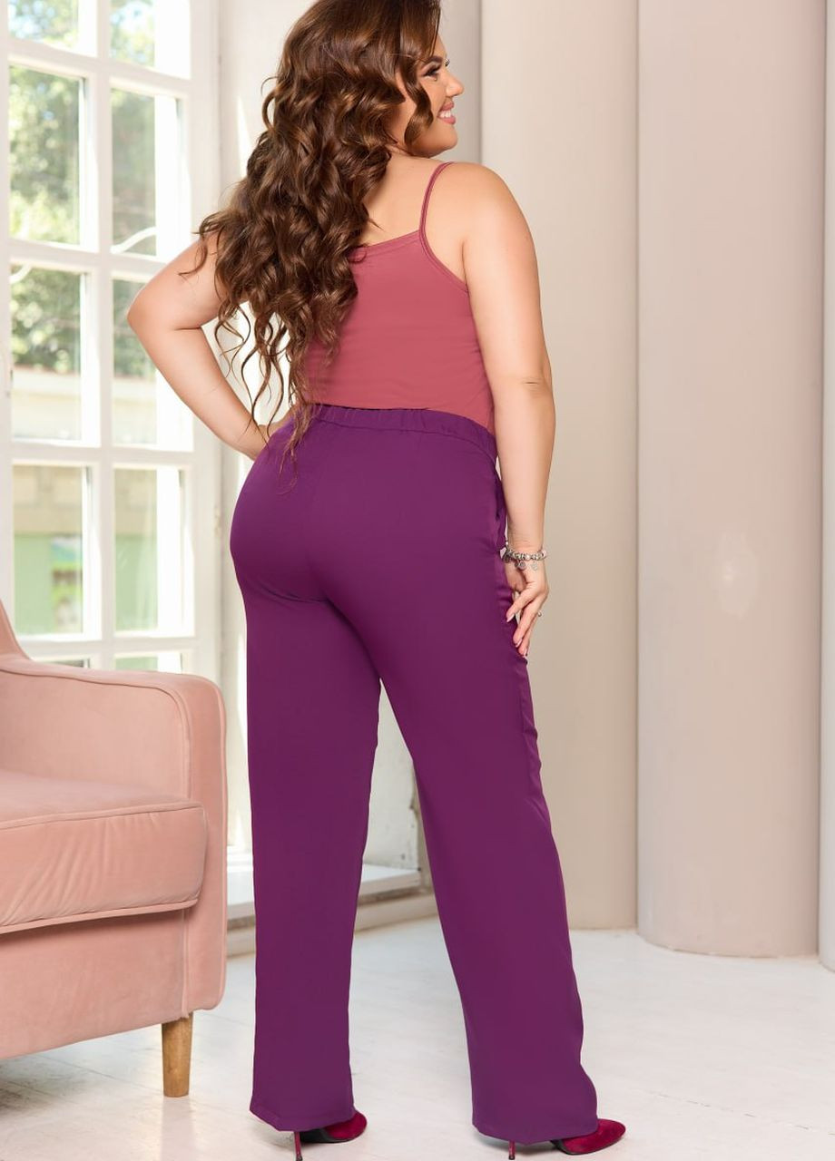 Женские брюки сзади на резинке цвет фуксия р.48/50 445738 New Trend (269362856)