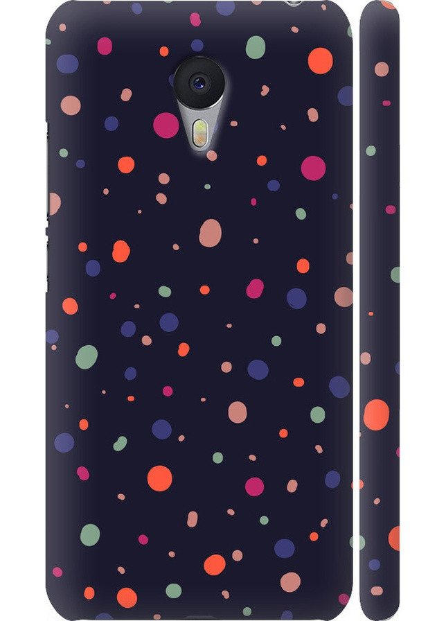 3D пластиковий матовий чохол 'Горошок v2' для Endorphone Meizu M3 Note (258083148)