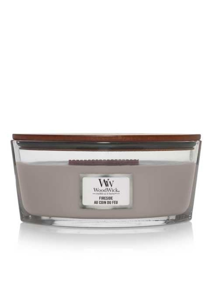 Ароматическая свеча с ароматом копченого дерева и яблочной кожуры Ellipse Fireside 453 г WoodWick (268056173)