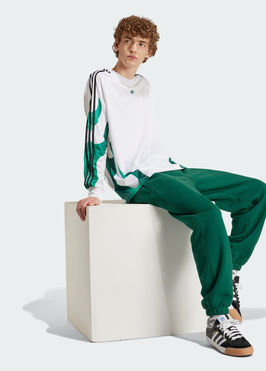 Зеленые спортивные демисезонные брюки adidas
