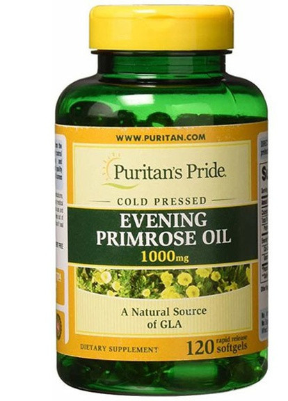 Puritan's Pride Evening Primrose Oil 1000 MG With GLA 120 Softgels Puritans Pride (256719903)