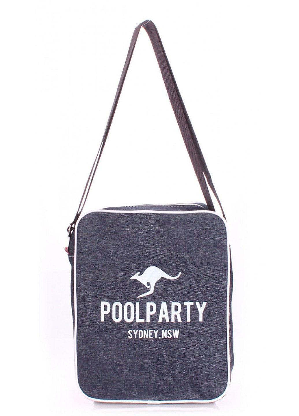 Молодежная сумка - планшет из хлопка синяя PoolParty (262976141)