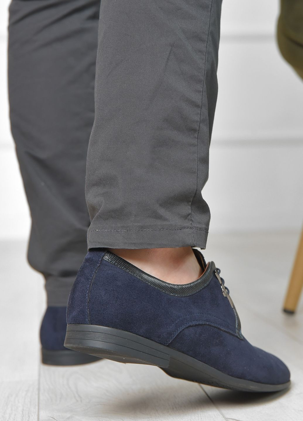 Туфлі чоловічі темно-синього кольору Let's Shop (266134113)