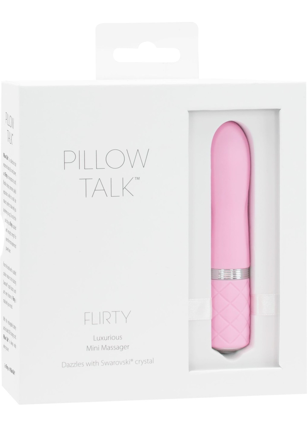 Роскошный вибратор - Flirty Pink с кристаллом Сваровски, гибкая головка Pillow Talk (276389634)