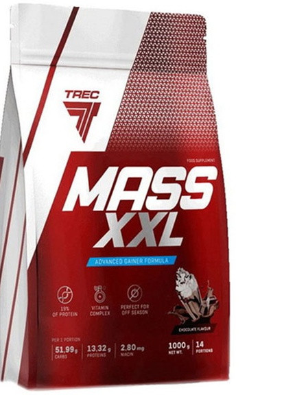 MASS XXL 1000 g /14 servings/ Chocolate Trec Nutrition (257649877)