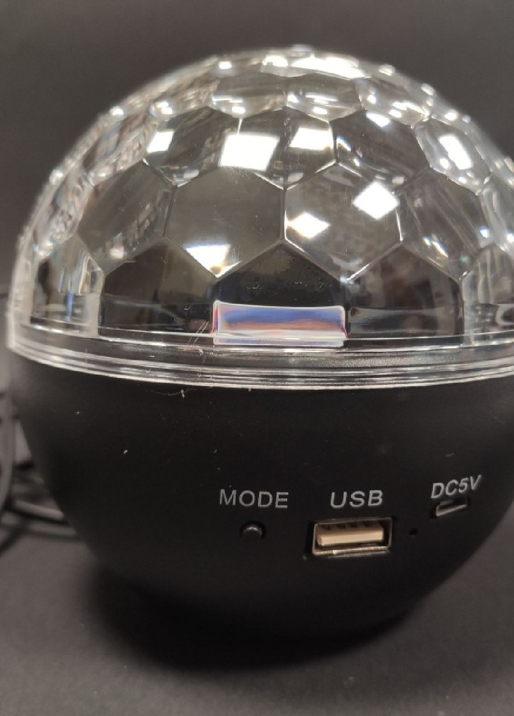 Светодиодный световой дискошар компактный портативный с блютуз подключением пультом музыкой 105х105 см (474375-Prob) Черный Unbranded (258288767)