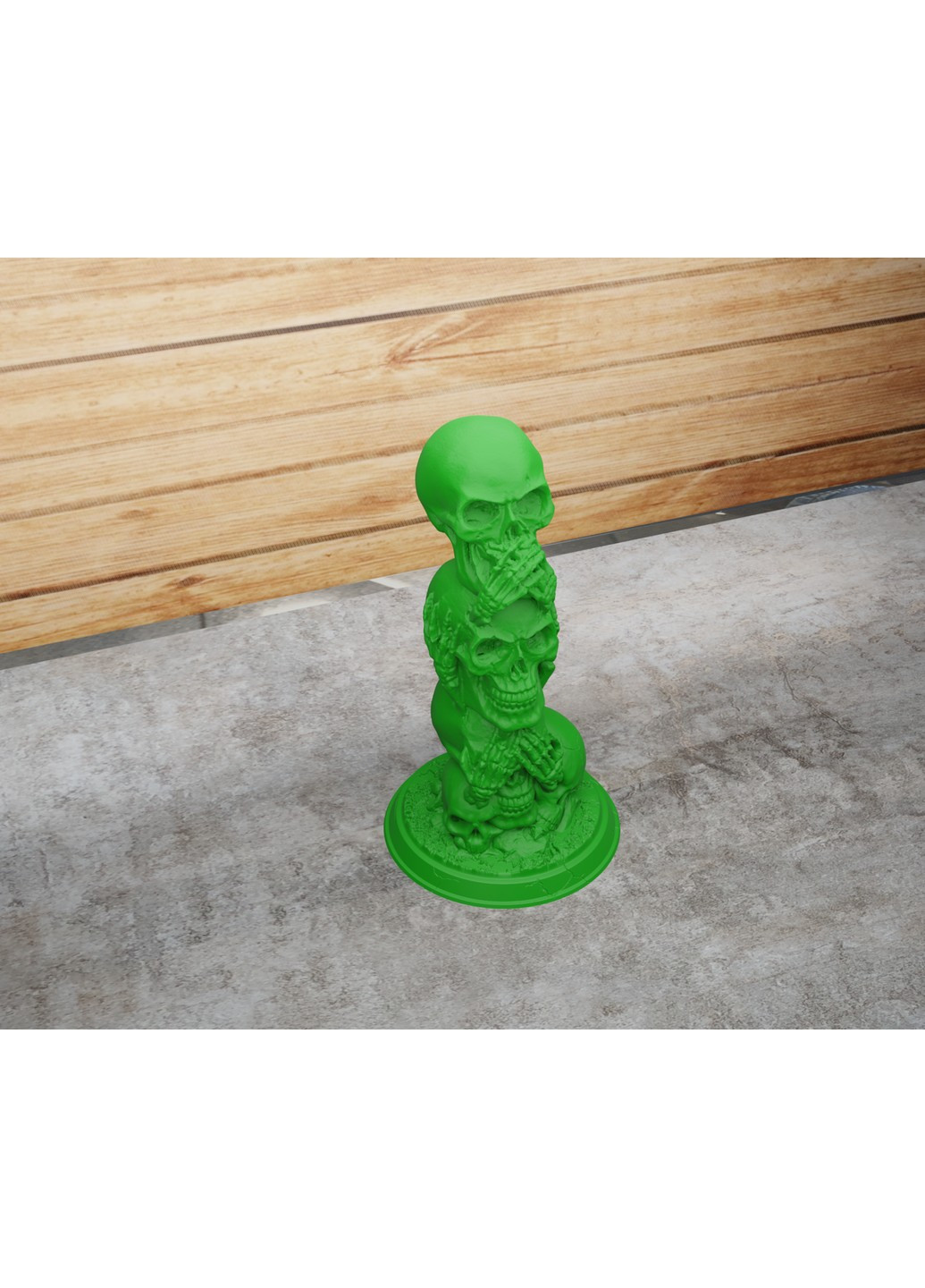 Статуетка череп "нічого не бачу, нічого не чую, нічого не скажу". ЗаСвіт (261555071)