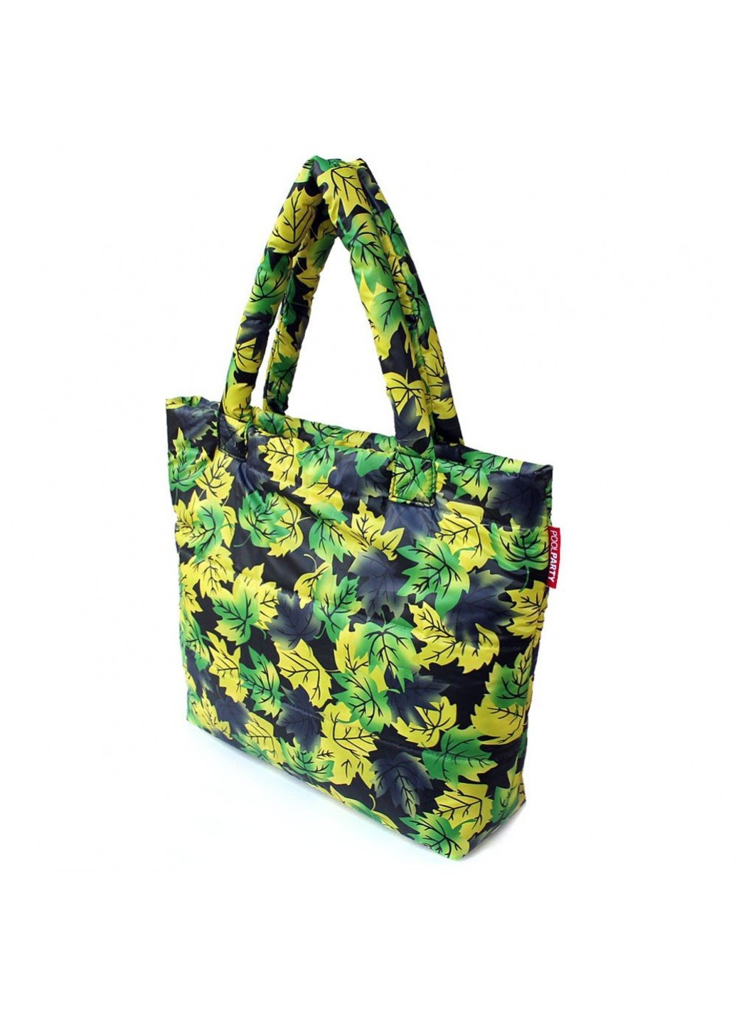 Стьобана жіноча сумка зелене листя PoolParty (262891907)