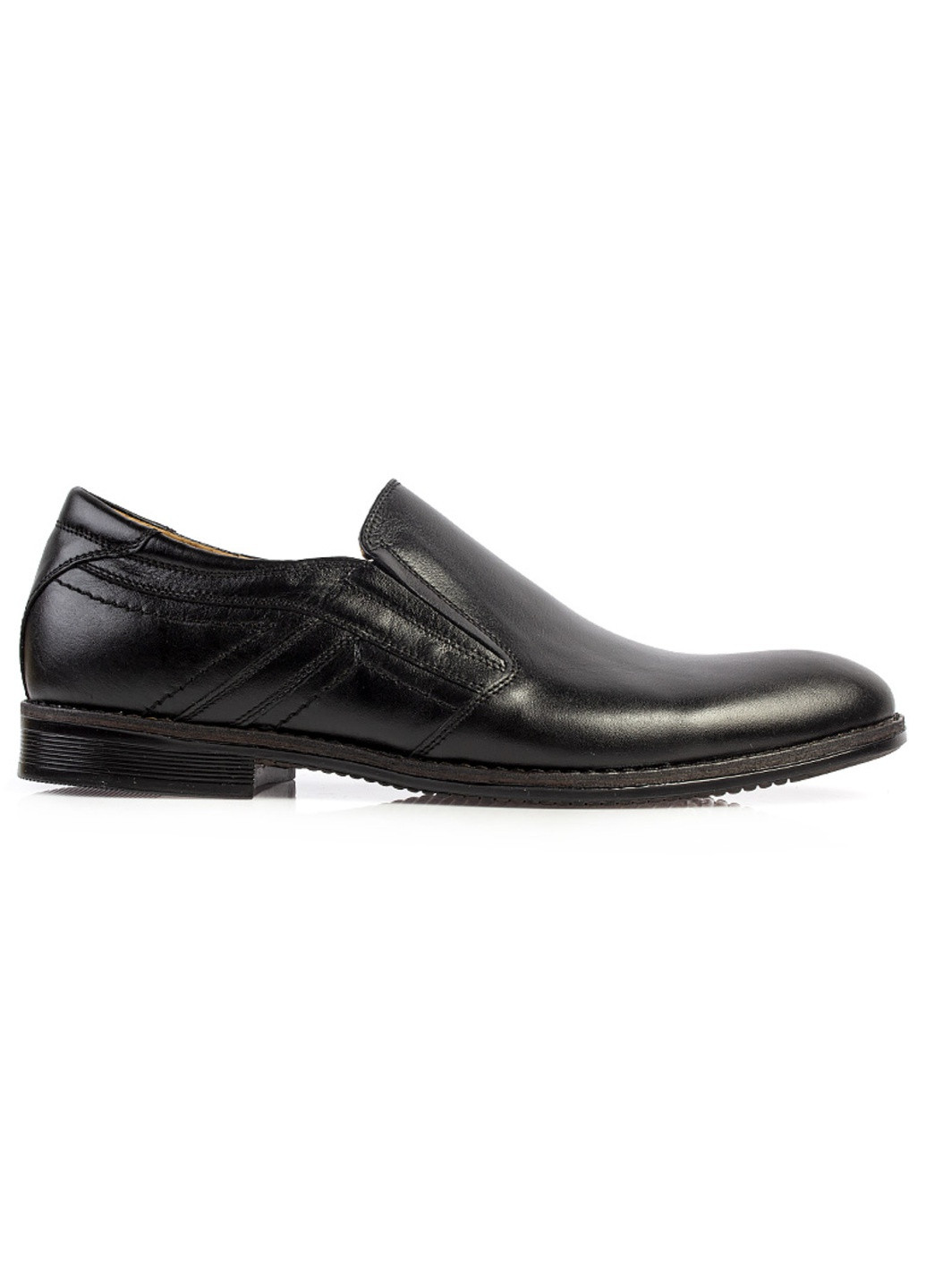 Черные классические туфли мужские бренда 9402092_(1) ModaMilano без шнурков