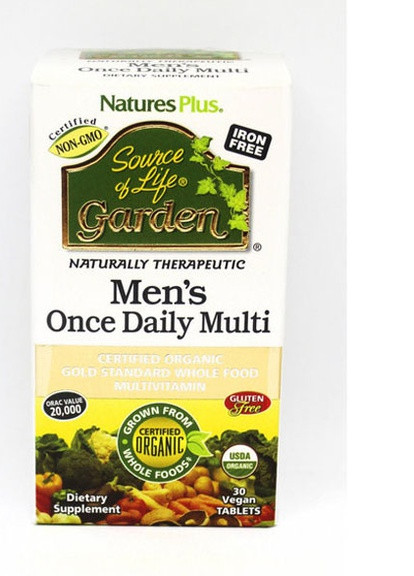 Nature's Plus Source of Life Garden Mens Once Daily Multi 30 Tabs Natures Plus (256720821)