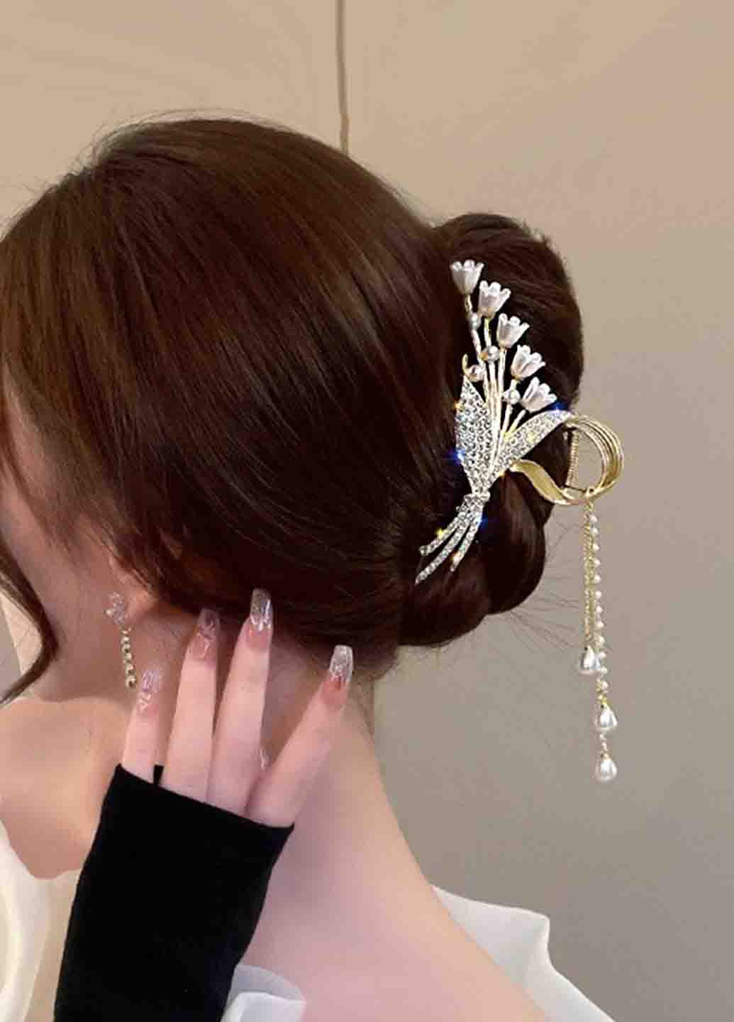 Заколка краб для волосся "Beautiful1 ", з підвісками Анна Ясеницька (273255382)