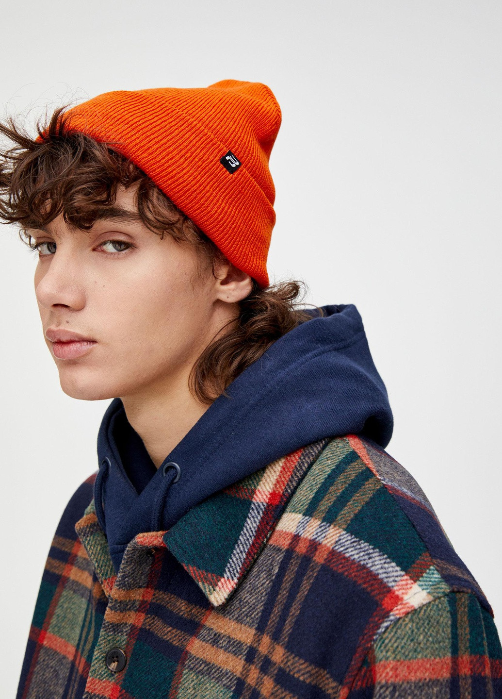 Шапка зима,морквяний, Pull & Bear (256797670)