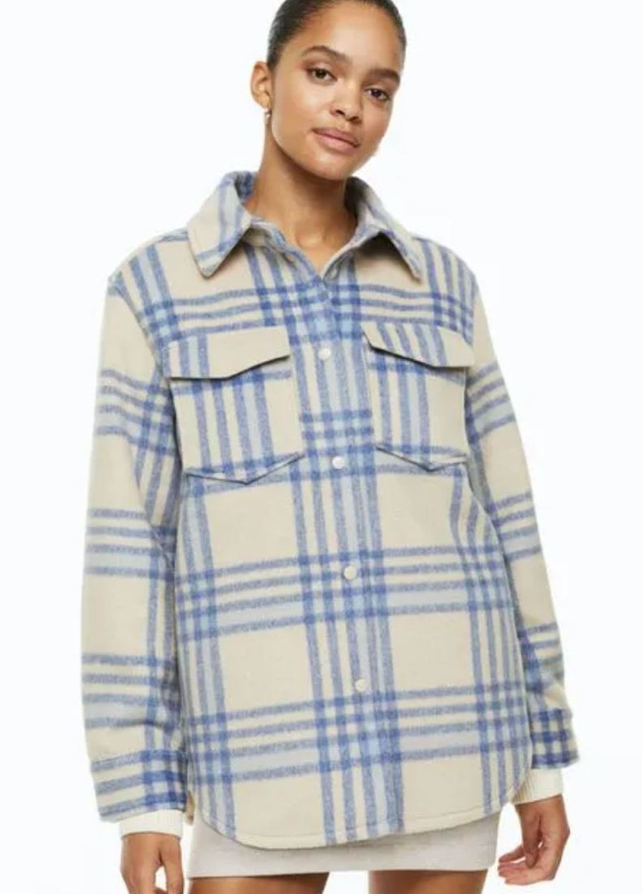 Куртка -сорочка з плетеної тканини H&M (276718126)