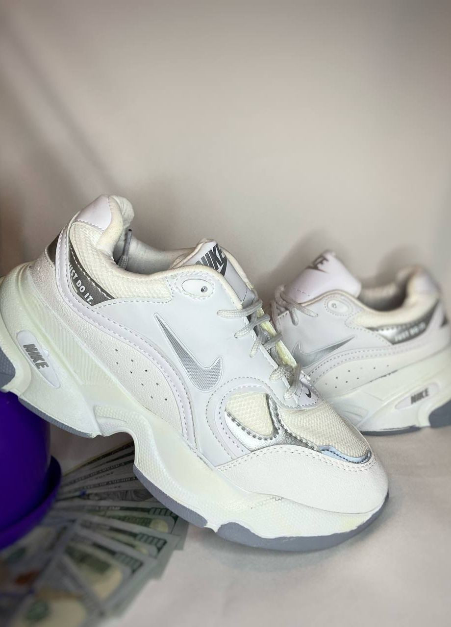 Белые демисезонные кросовки реплика just do it Vakko