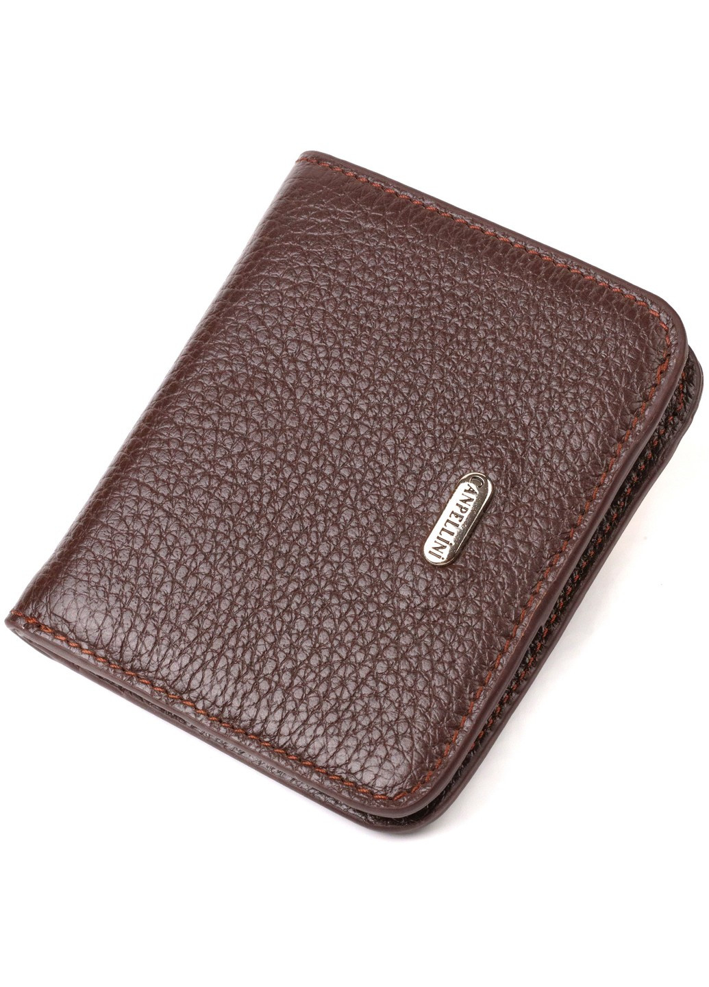 Кошелек для женщин небольшого размера из натуральной кожи флотар 21798 Коричневый Canpellini (259873971)