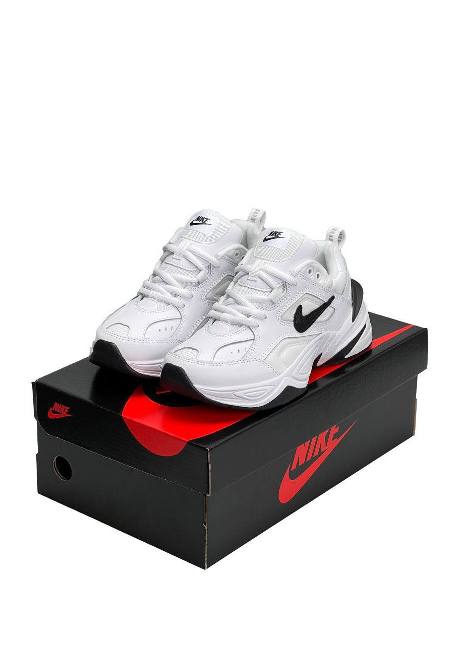 Білі осінні кросівки жіночі, китай Nike M2K Tekno All White Black