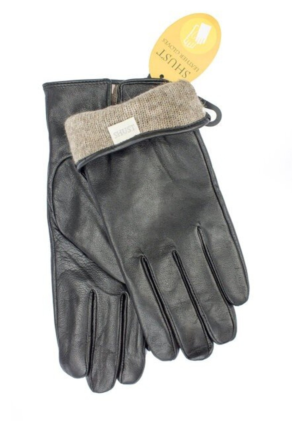 Черные женские кожаные перчатки M Shust Gloves (266143001)
