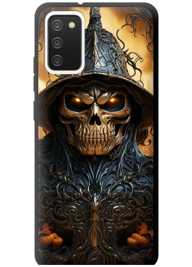 TPU чорний чохол 'Череп 2' для Endorphone Samsung Galaxy A02s A025F (266807413)