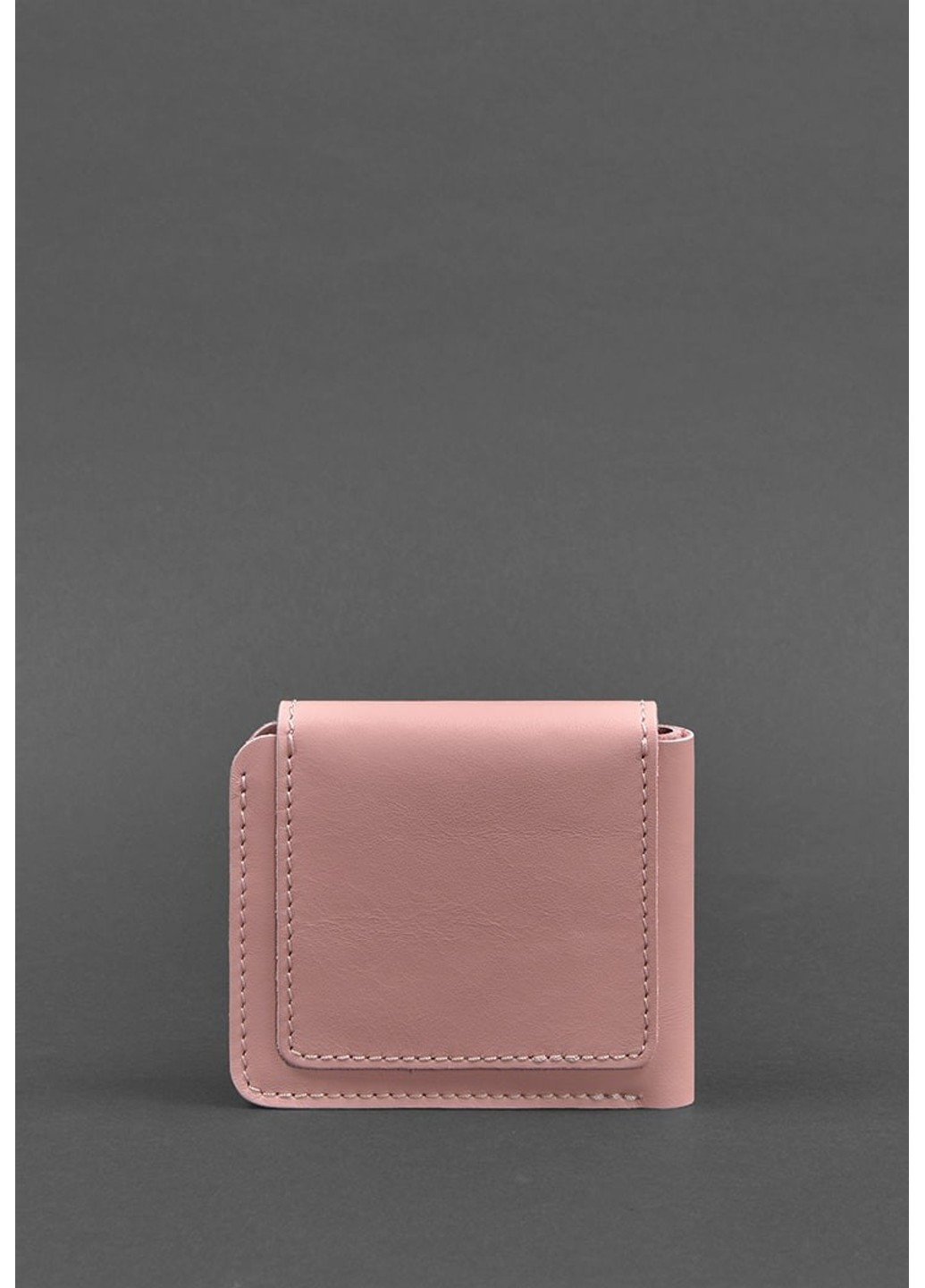 Женское кожаное портмоне 4.2 на кнопке розовое BN-PM-4-2-PINK-PEACH BlankNote (263519285)