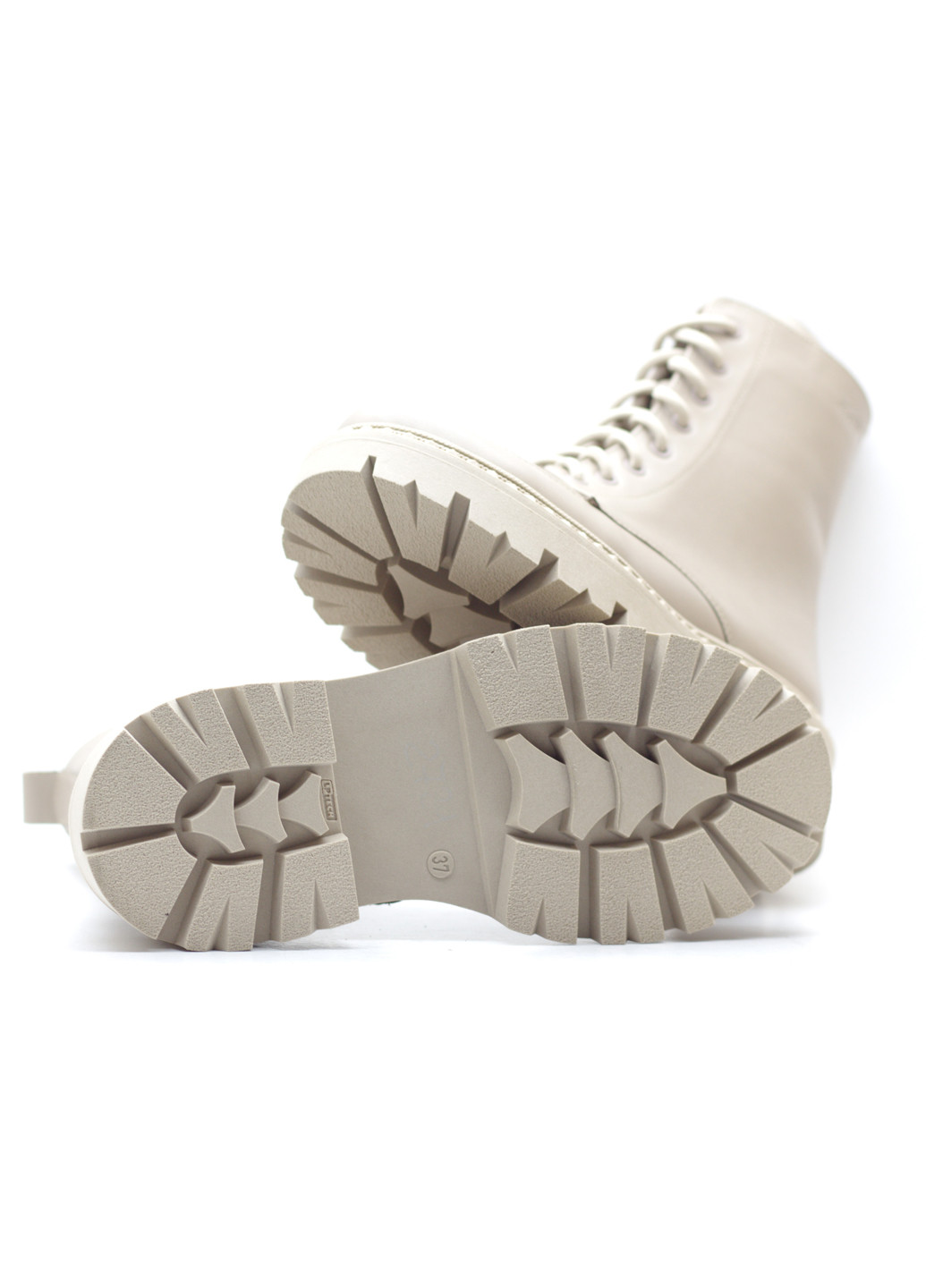 Зимние ботинки женские из натуральной кожи берцы Zlett