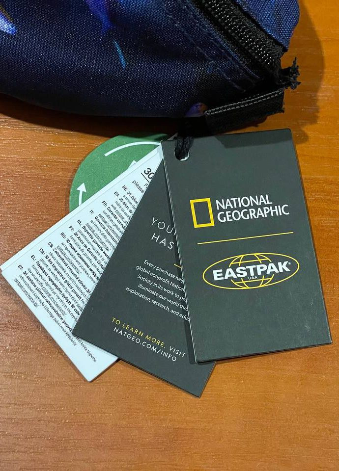 Сумка на пояс унісекс бананка Eastpak EK074 W05 Springer National Geographic Fish (268222903)