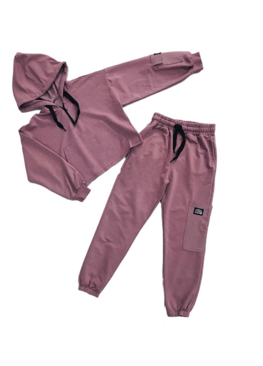 Фіолетовий демісезонний костюм для дівчинки Модняшки