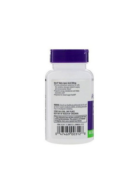 Alpha Lipoic Acid 300 mg 50 Caps Natrol (258763226)
