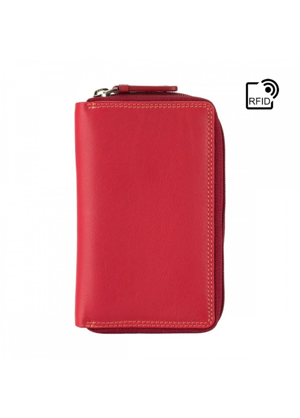 Жіночий шкіряний гаманець із RFID захистом RB98 Aruba (Red Multi) Visconti (276456840)