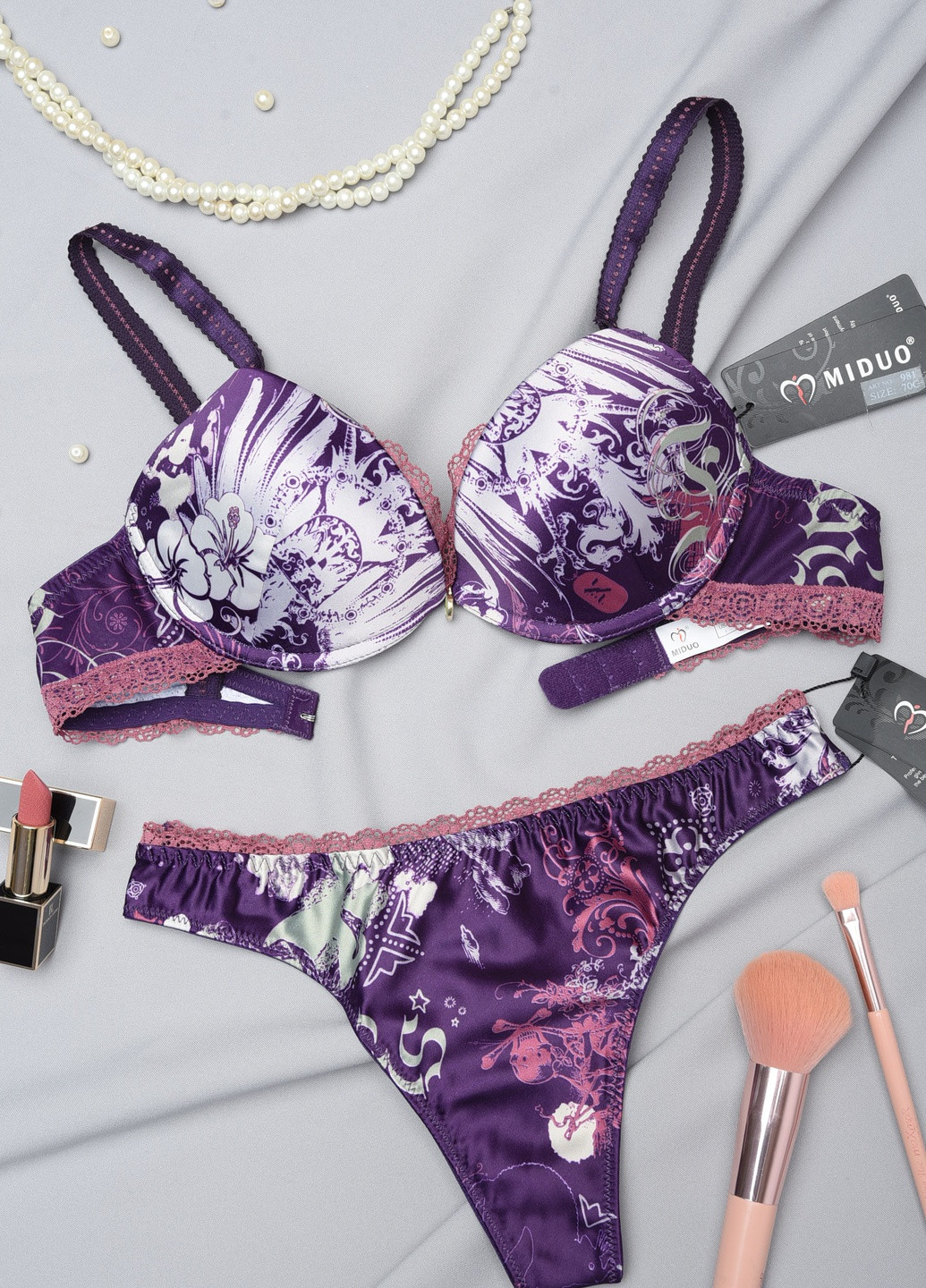 Фиолетовый демисезонный комплект женский Let's Shop