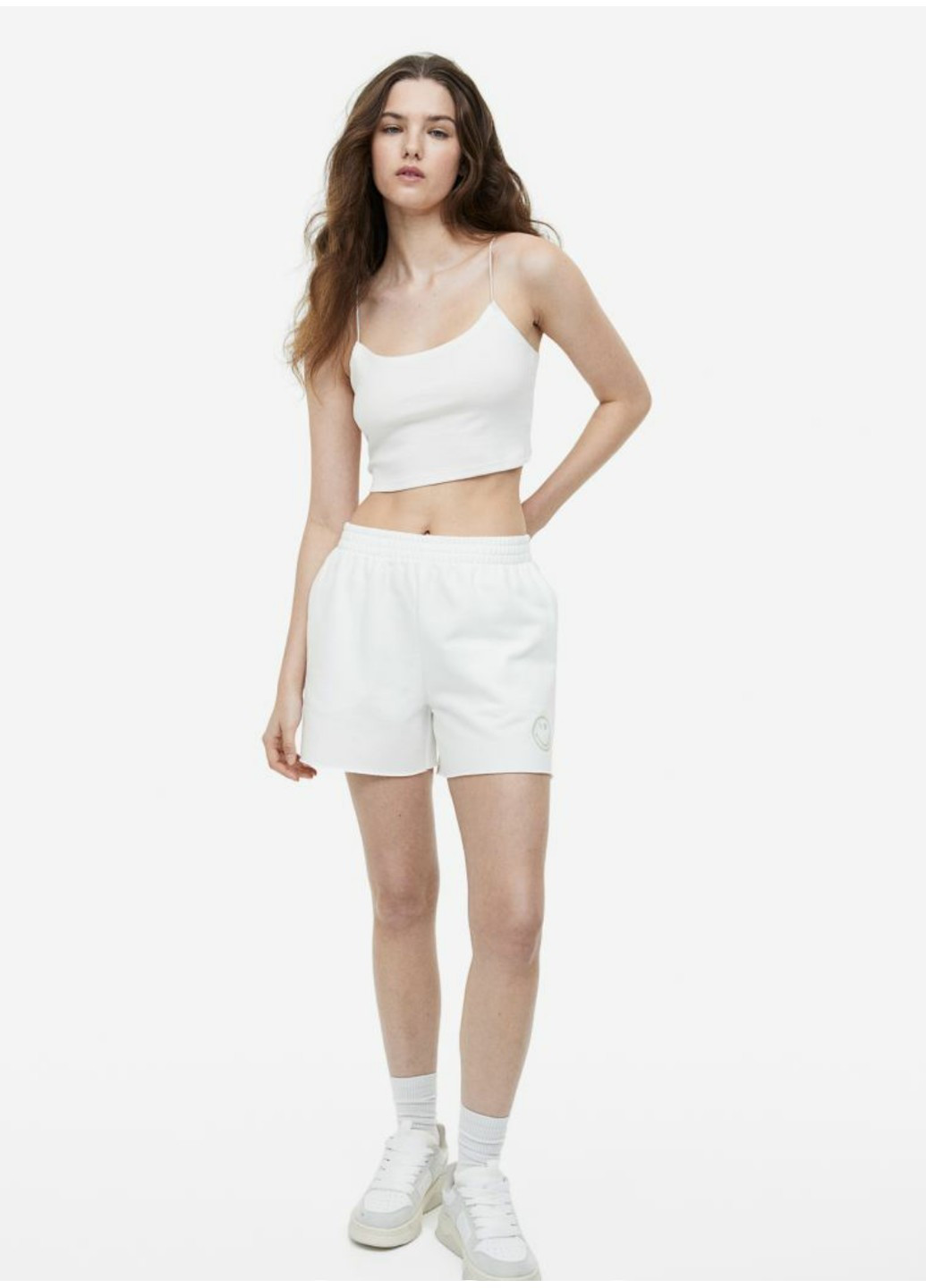Женские шорты (55891) XS Белые H&M (259160534)
