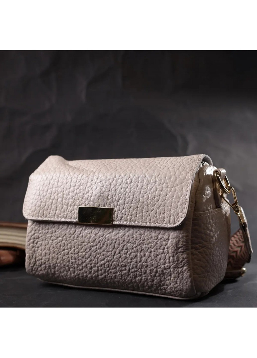 Молодіжна жіноча шкіряна сумка через плече 22404 Vintage (276705798)