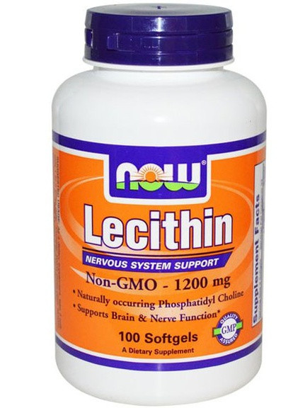 Lecithin 1200 mg 100 Softgels Now Foods (256722824)