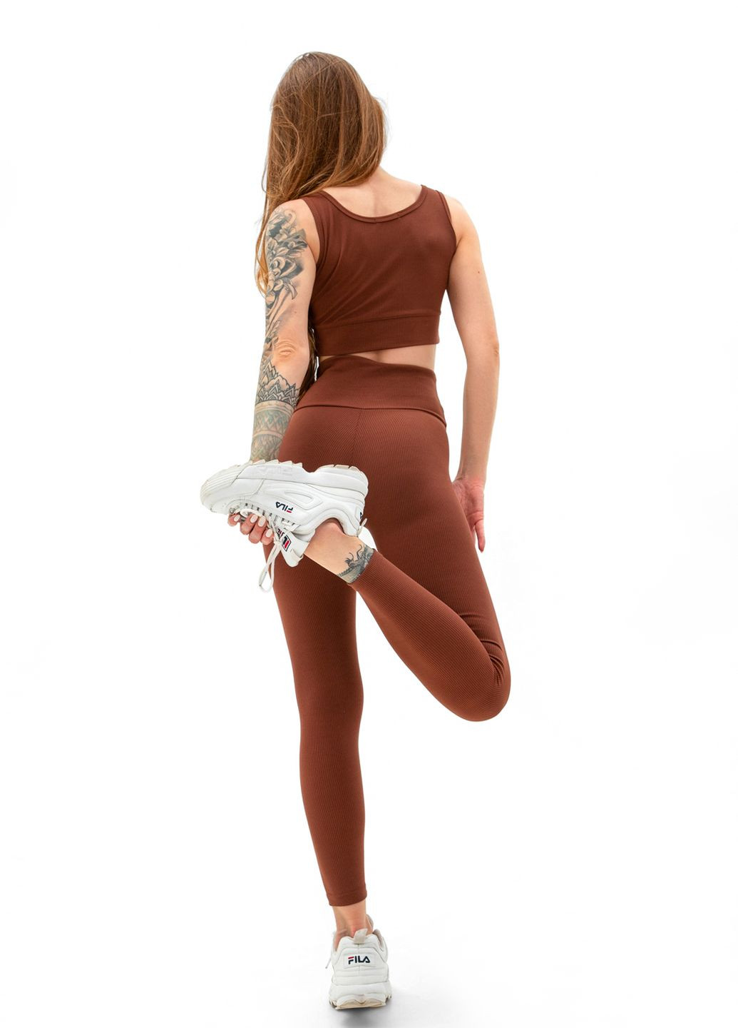 Топ рубчик коричневый Emass (260596561)