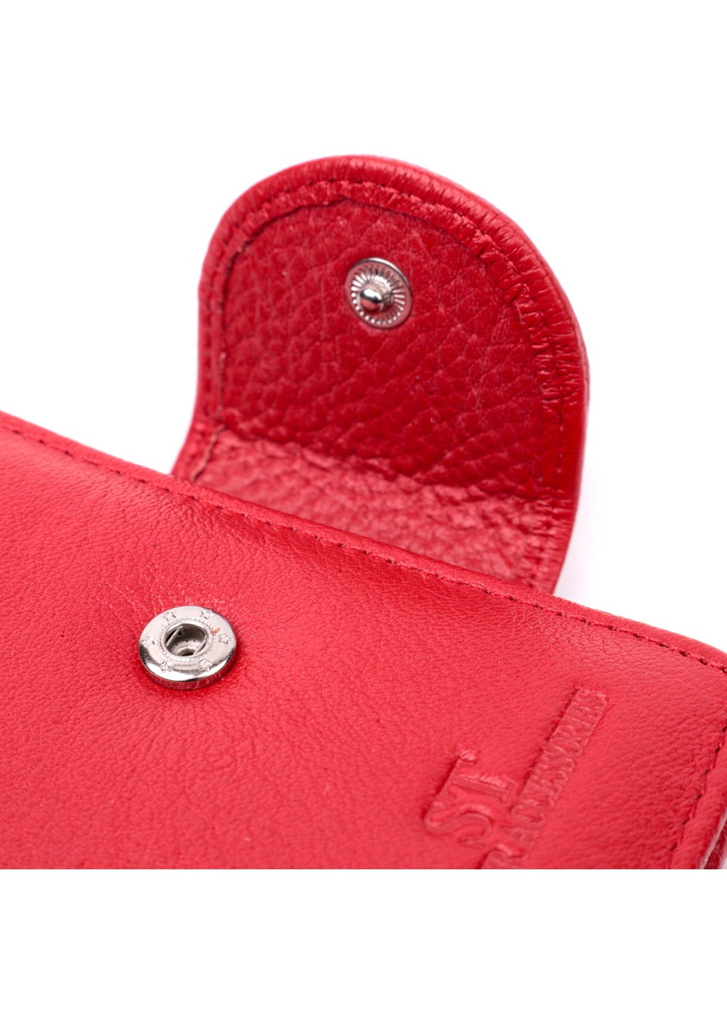 Женский яркий кошелек вертикального типа из натуральной кожи 22453 Красный st leather (277980521)