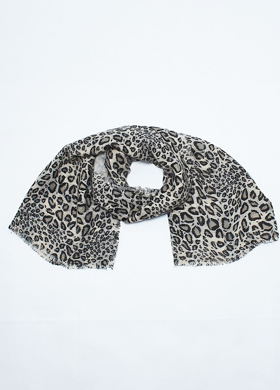 Шарф,молочний в чорні візерунки, C&A (267146667)