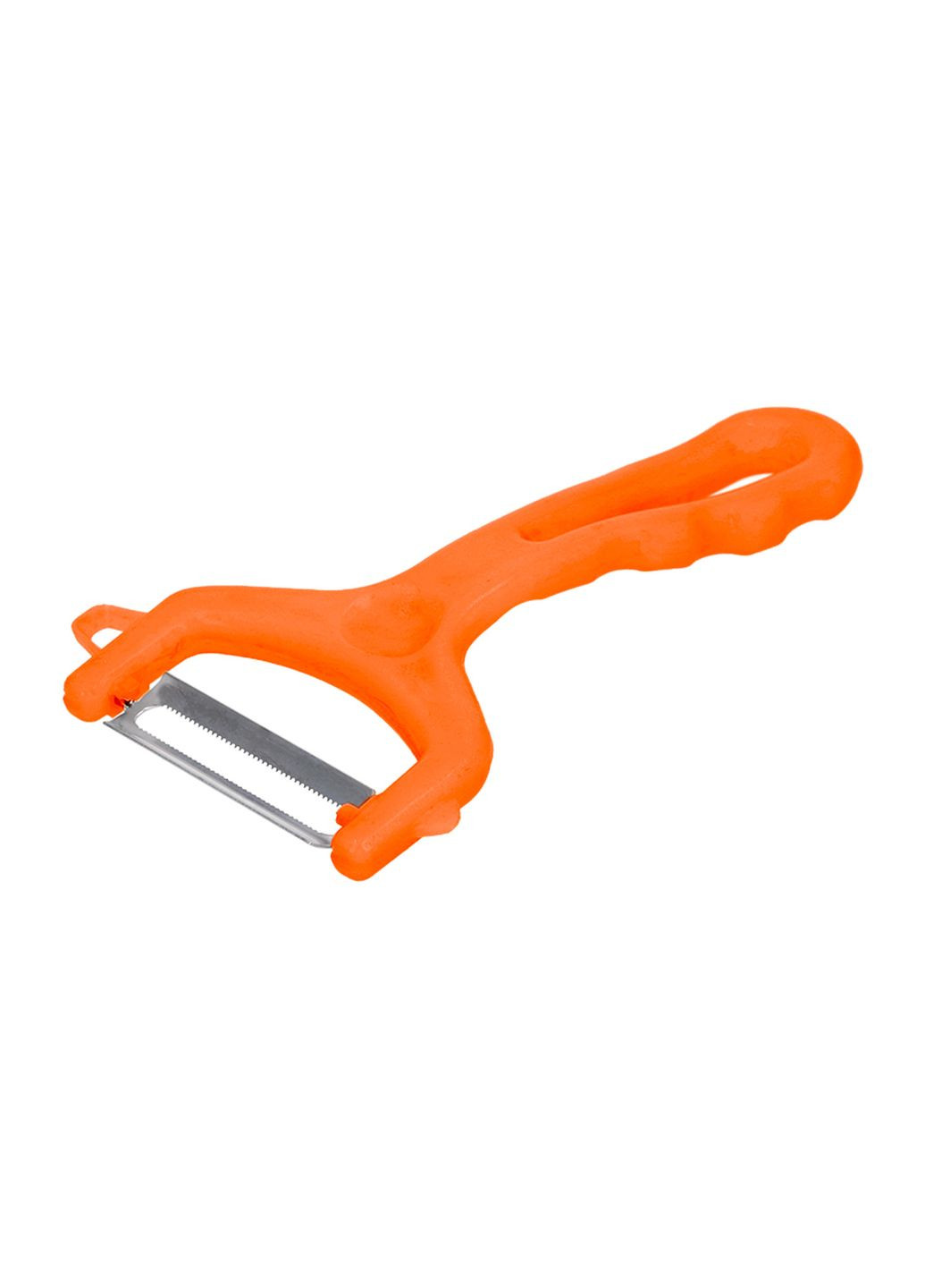 Нож экономка овощечистка зубчатая для тонкой чистки овощей и фруктов с маленькими зубчиками Оранжевый Kitchette (268658902)