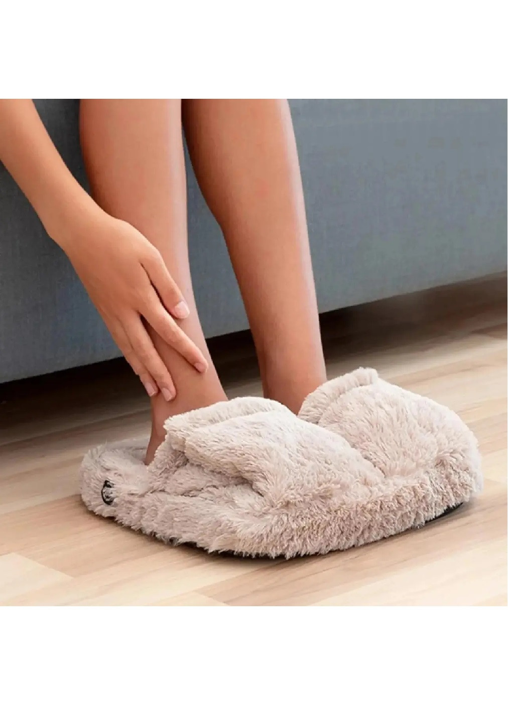 Масажер масажні теплі капці електричні для розслаблюючого масажу ніг на батарейках 30х30х5 см (476066-Prob) Unbranded (276056967)
