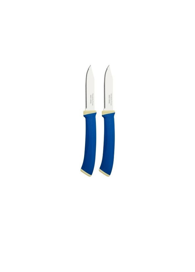 Набір ножів Felice Blue Vegetable Serrate 76 мм 2 шт Tramontina синіти,