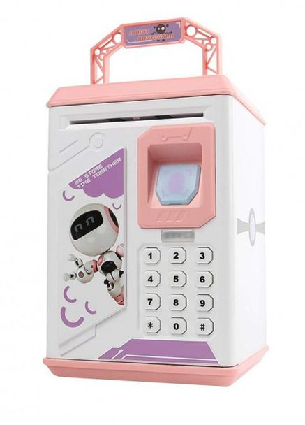 Детская электронная копилка сейф Robot Bodyguard купюра приемник | Сейф-копилка с кодовым замком No Brand (276255269)