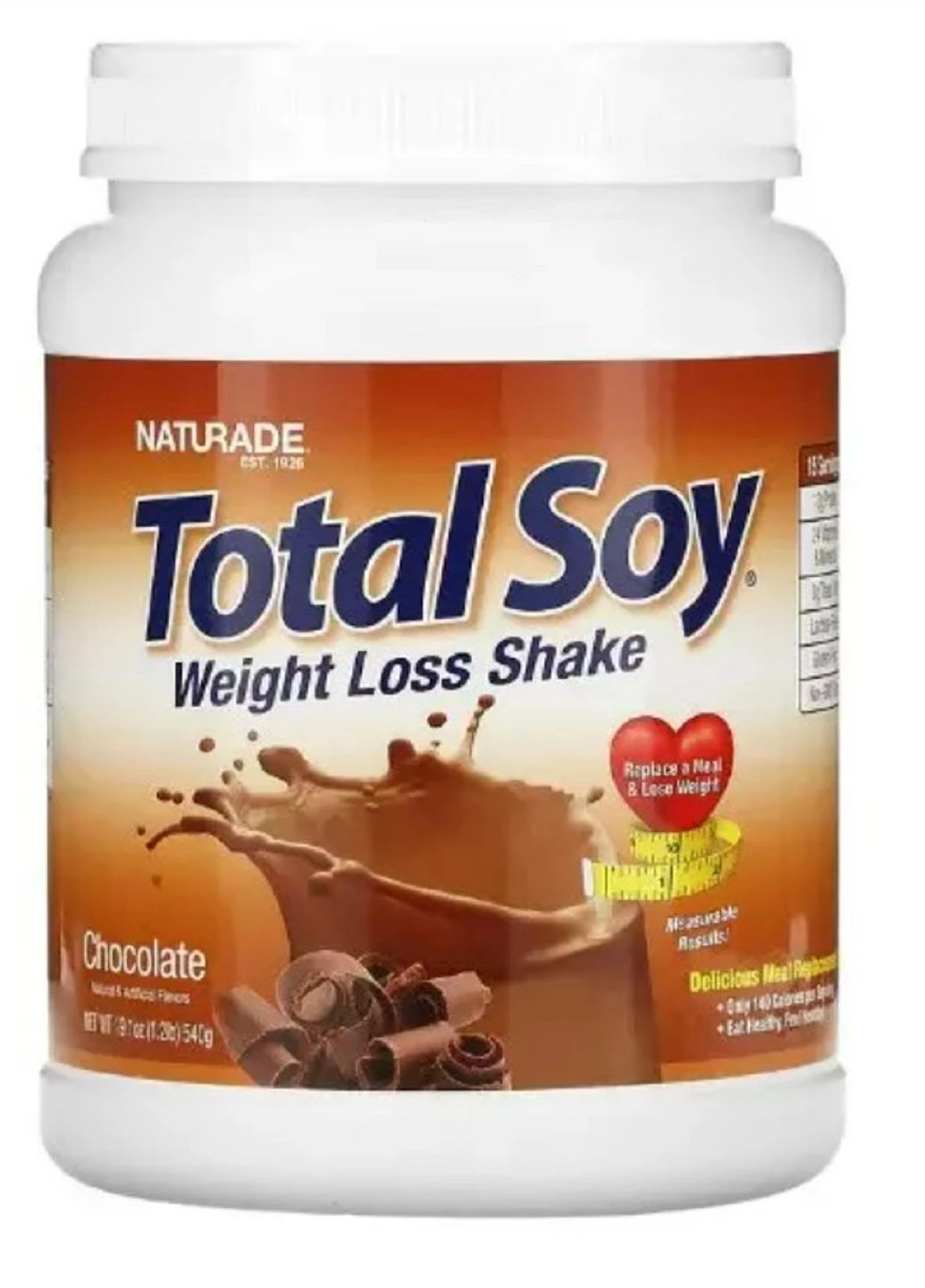 Коктейль для похудения, шоколад, 540 г  Total Soy Naturade (263684272)
