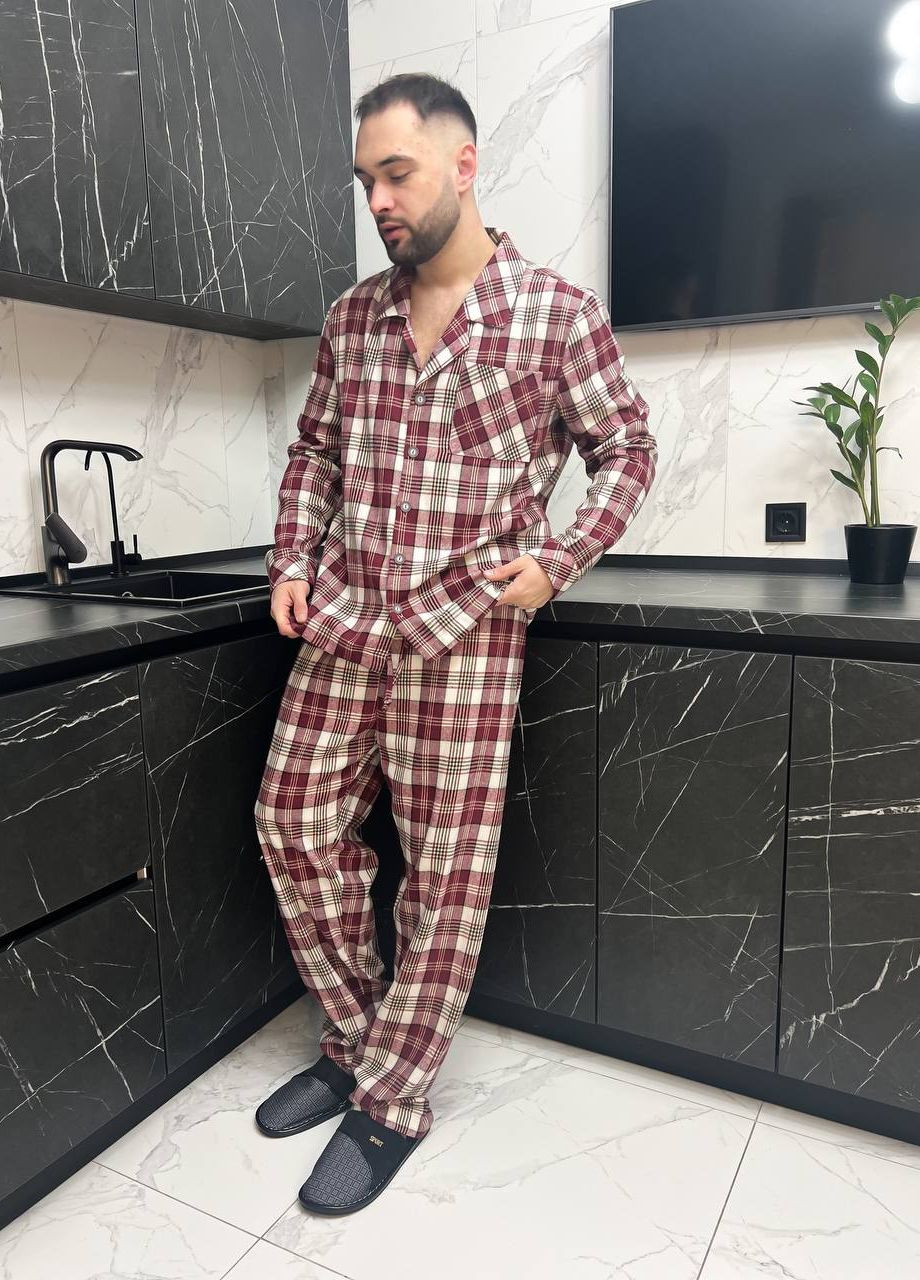 Стильная мужская пижама-костюм Vakko (276328941)