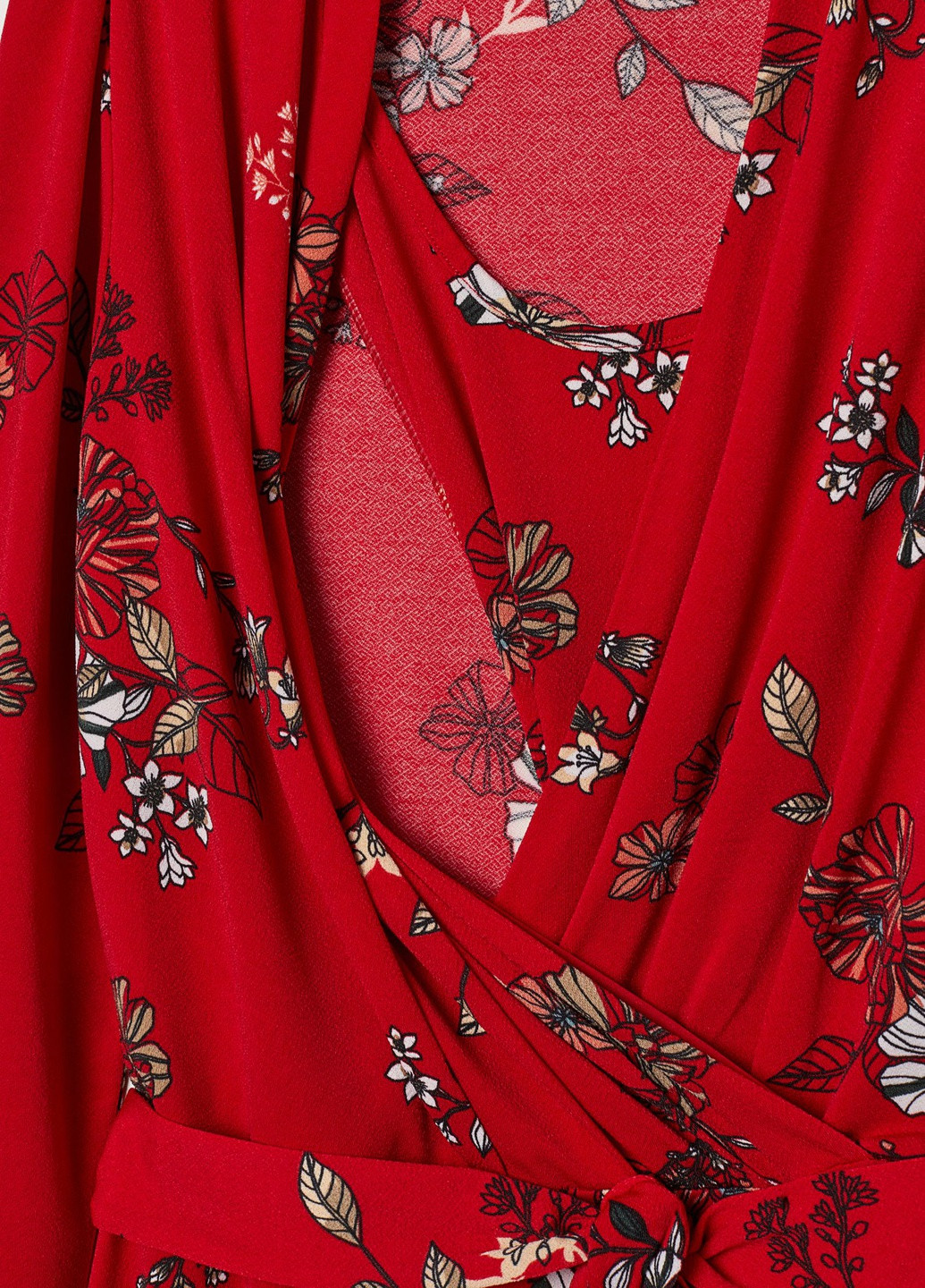 Червона кежуал сукня для годуючих H&M з квітковим принтом